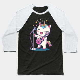 cute unicorn as a musician Baseball T-Shirt